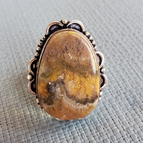 New Bumblebee Jasper 925 Silver Ring. - Picture 12 of 12